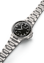 Oris Aquis Date Diamonds with a black dial and a stainless-steel bracelet