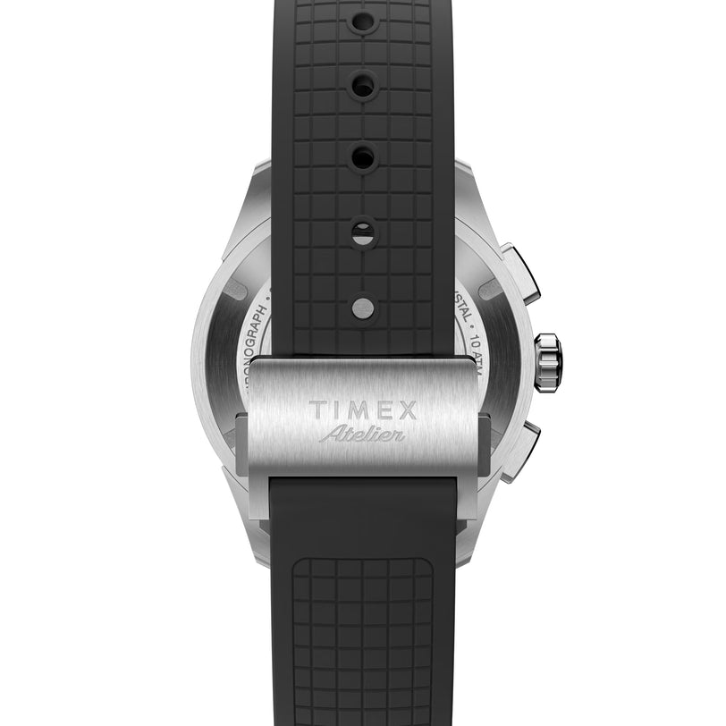 Atelier Chronograph Quartz M1q | 40mm, Stainless Steel and Black Rubber, Men's Watch