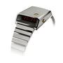 The Girard-Perregaux Casquette 2.0 Titanium & Gold features a digital red LED display showing 20:24, set against a white background.