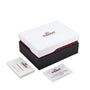 A Tissot T-Touch Connect Solar watch box with a booklet and warranty card beside it, all displayed on a white background.