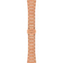 The Tissot PRX features a rose-gold PVD metal bracelet with a brushed finish and a clasp engraved with Tissot 1853.