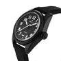 A Zenith Pilot Automatic wristwatch with a black fabric strap, white numerals, and hands is shown at an angle on a white background.