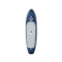 The Ulysse Nardin Diver X Beau Lake is a blue and white luxury ISUP paddle board with an anchor graphic, compass letters, and a central handle, displayed from above on a plain white background.