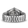 The IWC Schaffhausen Portugieser Automatic 40 is a stainless steel wristwatch with an exhibition case back showing its mechanical movement and an IWC-engraved clasp.