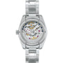 Back view of the Grand Seiko Hi-Beat Heritage stainless steel watch, featuring its precise automatic movement, exposed gears, and a numbered engraving signifying it as a limited edition.