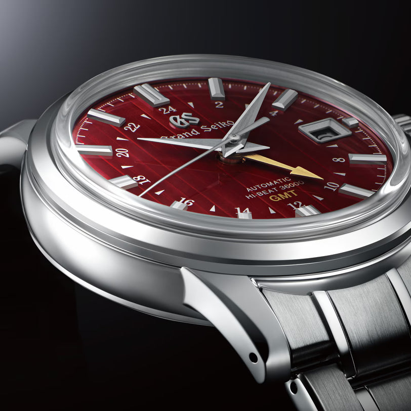 Hi-Beat GMT Elegance | 39.5mm, Steel, Red Dial