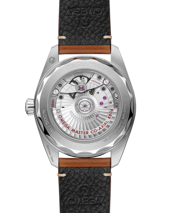 OMEGA Seamaster Railmaster Brown Dial Leather Strap