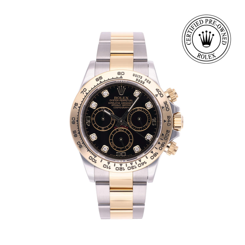 Rolex Certified Pre-owned Daytona M116503-0008 front on white background