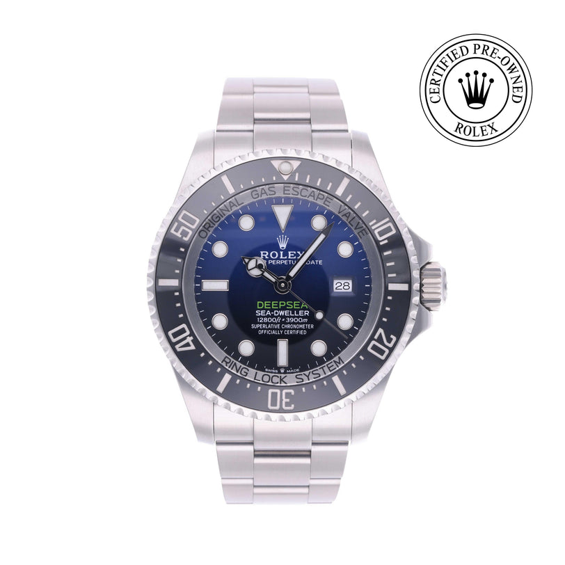 Rolex Certified Pre-owned Sea-Dweller M126660-0002 front on white background