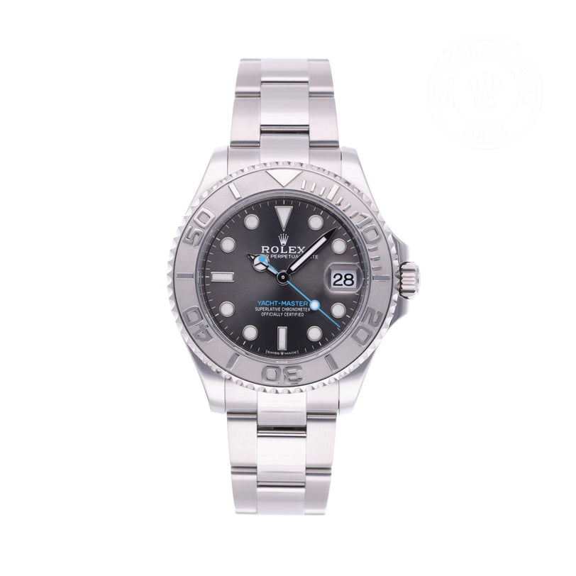Rolex Certified Pre-owned Yacht-Master M268622-0002 front on white background