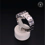 Rolex Certified Pre-owned Lady Datejust Pearlmaster M81319-0028 front on black background