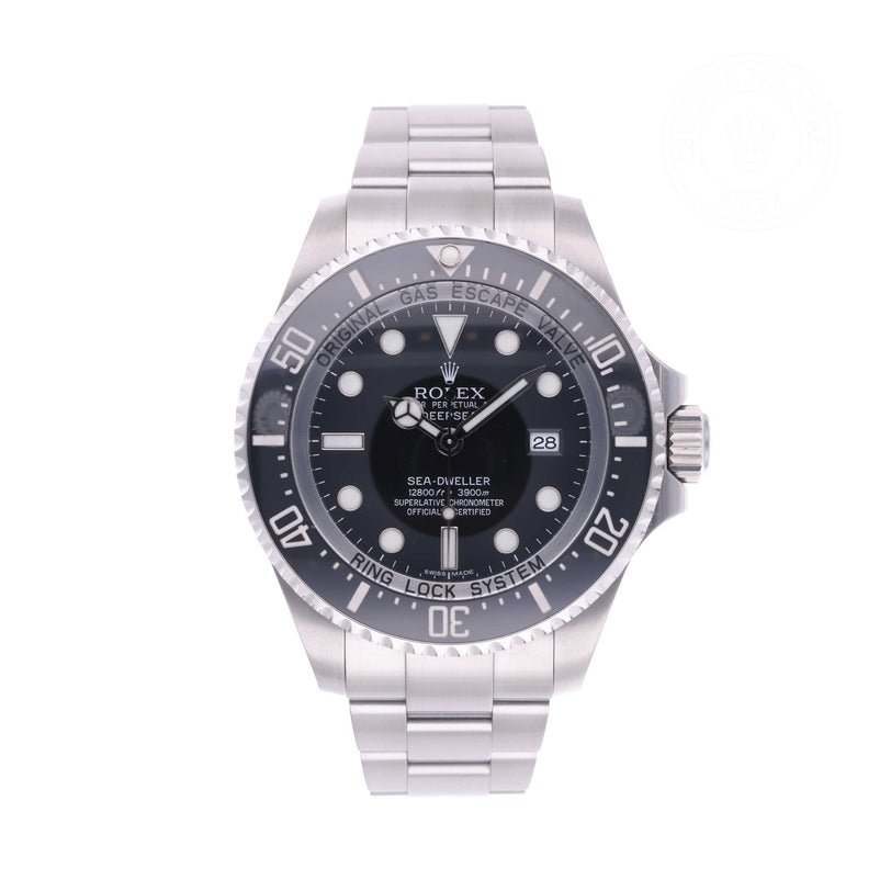 Rolex Certified Pre-owned Sea-Dweller M116660-0001 front on white background