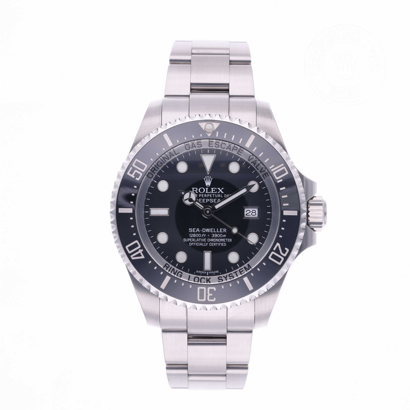 Rolex Certified Pre-owned Sea-Dweller M116660-0001 front on white background