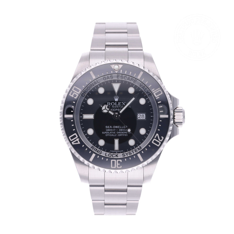Rolex Certified Pre-owned Sea-Dweller M116660-0001 front on white background