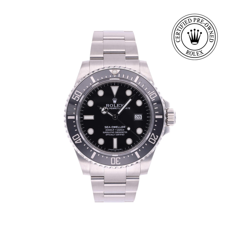 Rolex Certified Pre-owned Sea-Dweller M116600-0003 front on white background