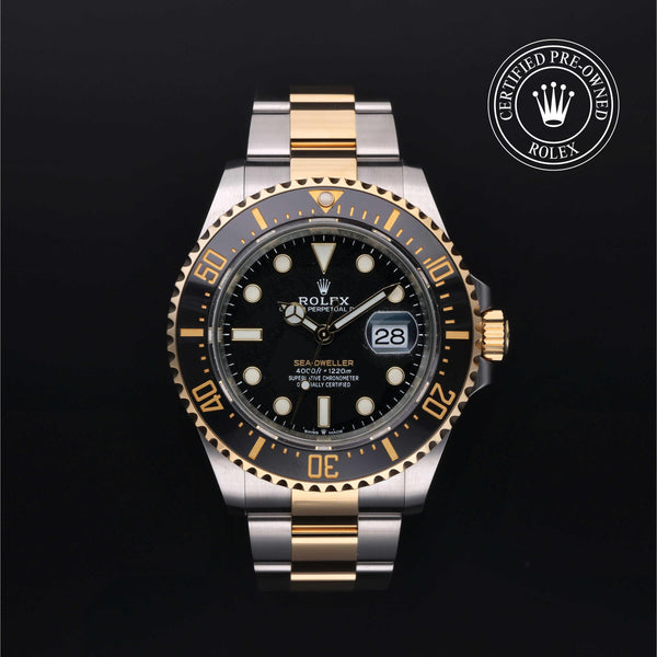 Rolex CPO Sea-Dweller M126603 front on white background