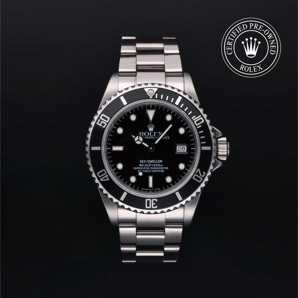Rolex CPO Sea-Dweller M16600 front on white background