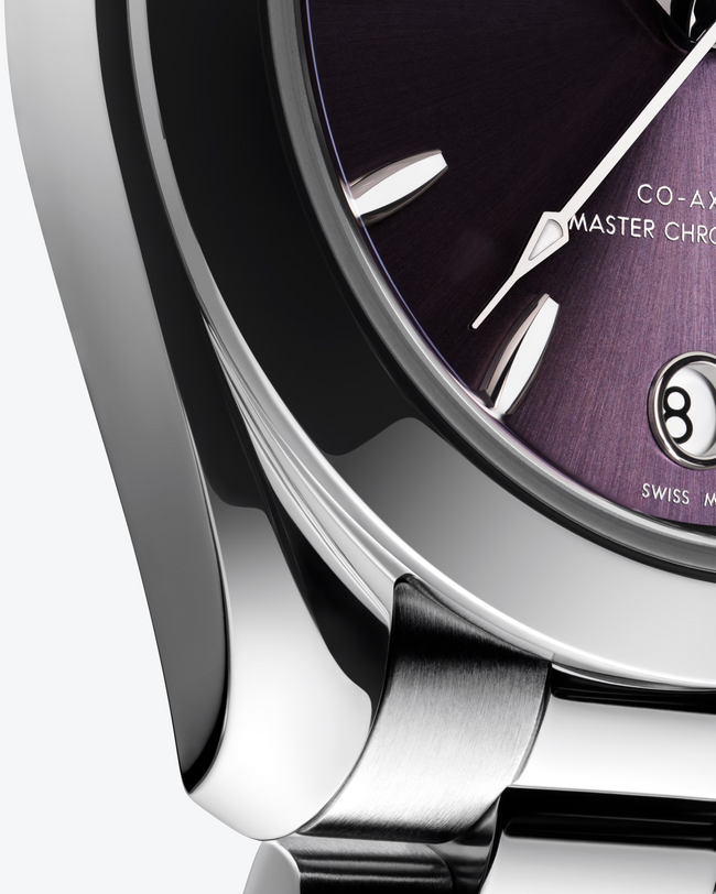 OMEGA Seamaster Aqua Terra 150M 30mm Steel on Steel Lavender Dial Watch