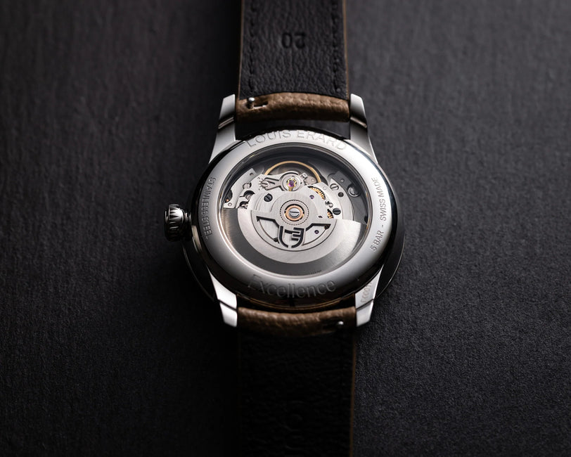 Louis Erard Le Régulateur Gravé Noir Back