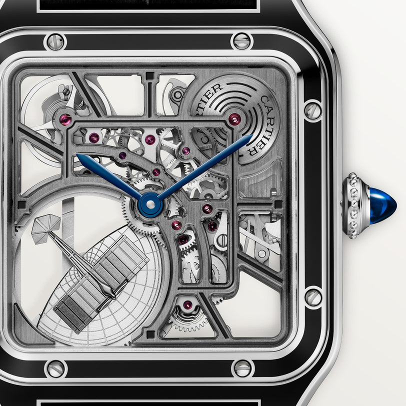 Cartier Santos-dumont Skeleton Equipped with A Micro-rotor Large Model WHSA0044 view 2