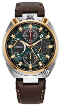 Promaster Tsuno Chrono Racer Green | 44mm, Leather