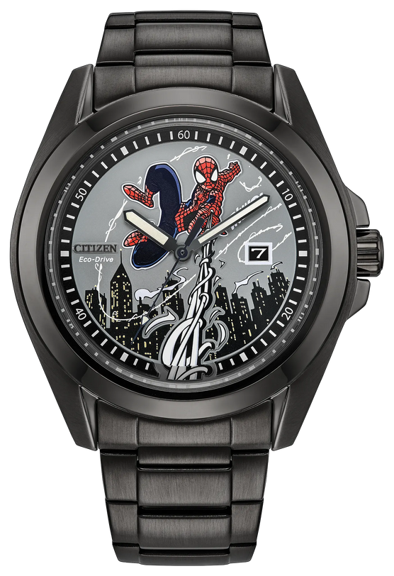 Spider-Man Swings | Eco-Drive, Stainless Steel, Men's Watch