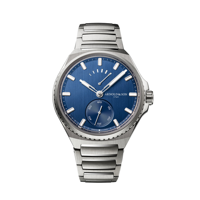 Longitude Titanium Ocean Blue Bracelet Front