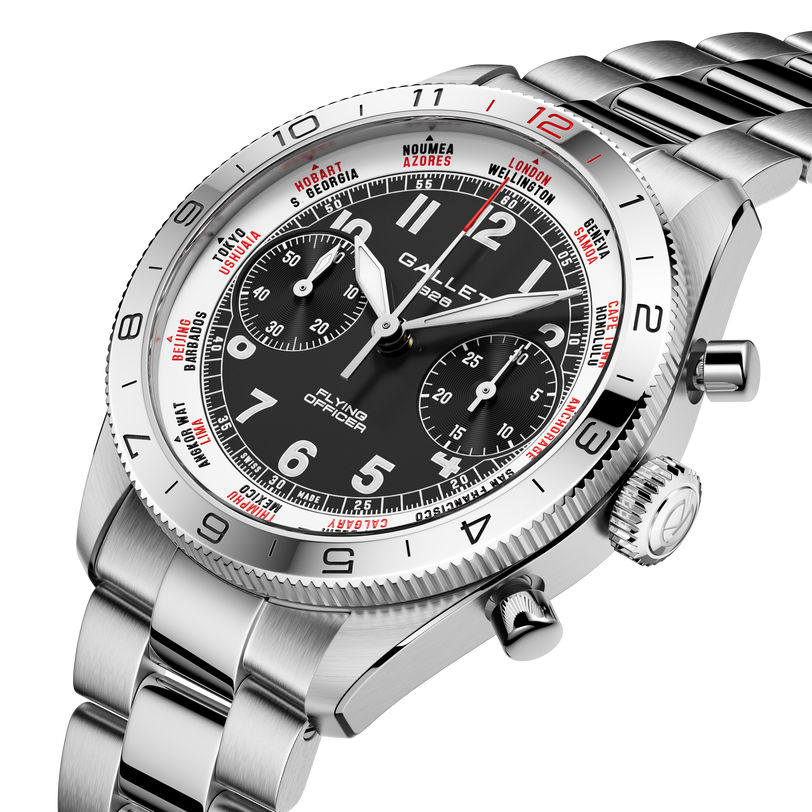 Flying Officer | 40mm, Steel Case, Steel Strap