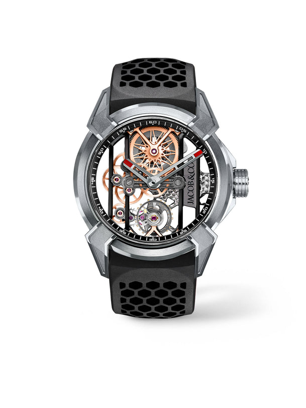 Epic X Skeleton | 44mm, Titanium, Rubber Strap