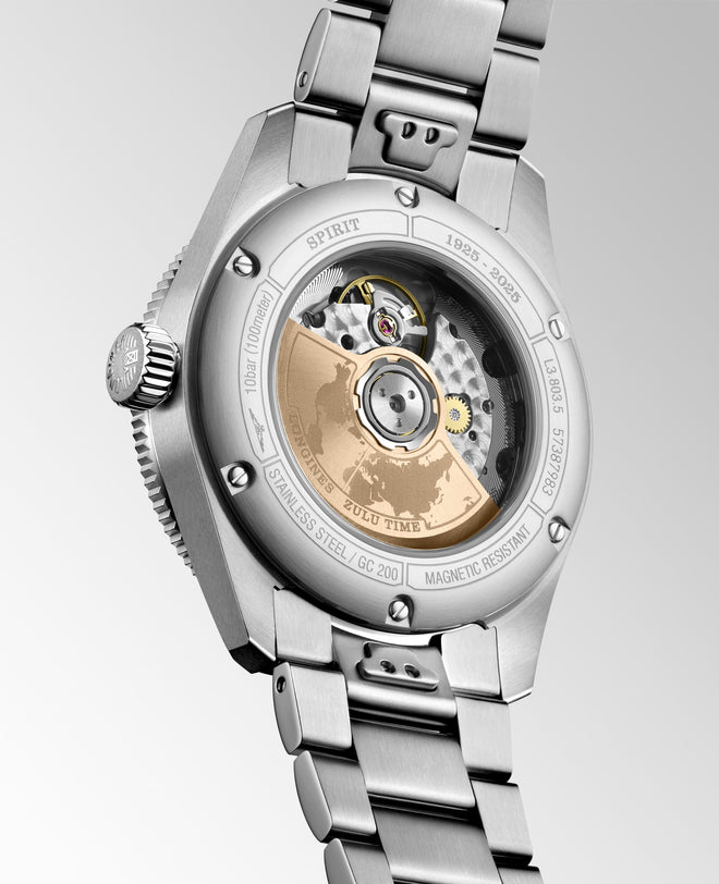 Open face back case of the Spirit Zulu Time 1925