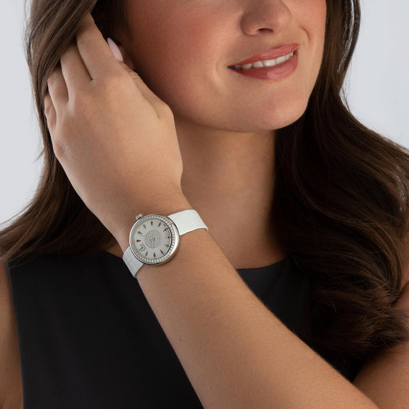 Brilliant | 34mm, Diamond and Sapphire Mother of Pearl, Ladies Watch