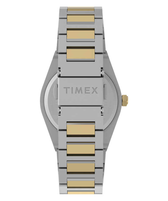 Q Timex Marbella 34mm Stainless Steel Bracelet Watch