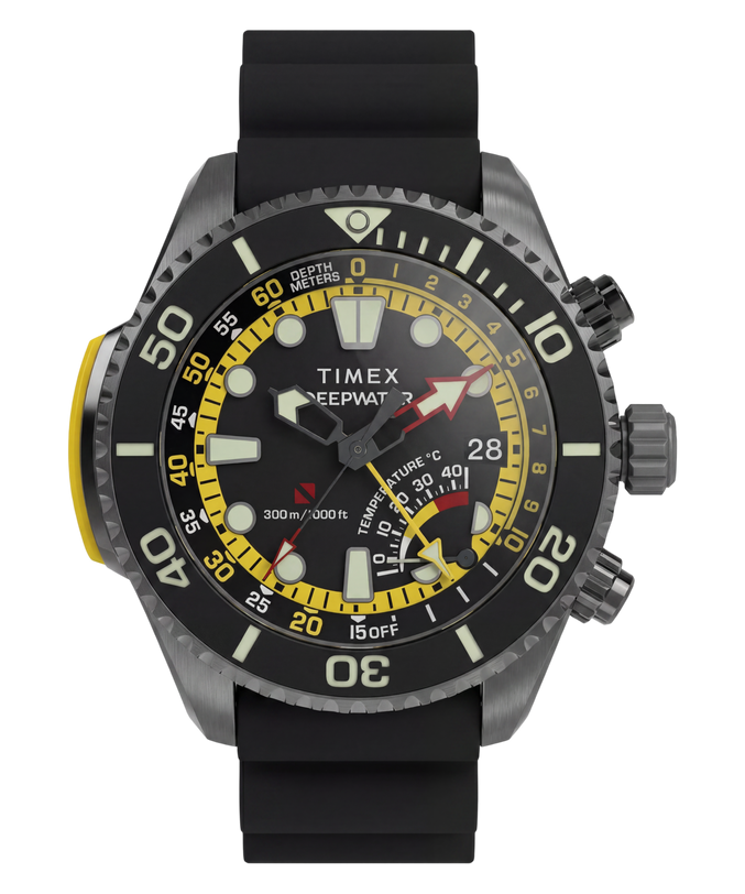 Deepwater IQ Depth Gauge 300 46mm HNBR Synthetic Rubber Strap Watch