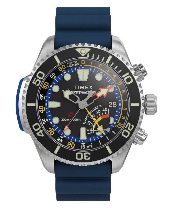 Deepwater IQ Depth Gauge 300 46mm HNBR Synthetic Rubber Strap Watch