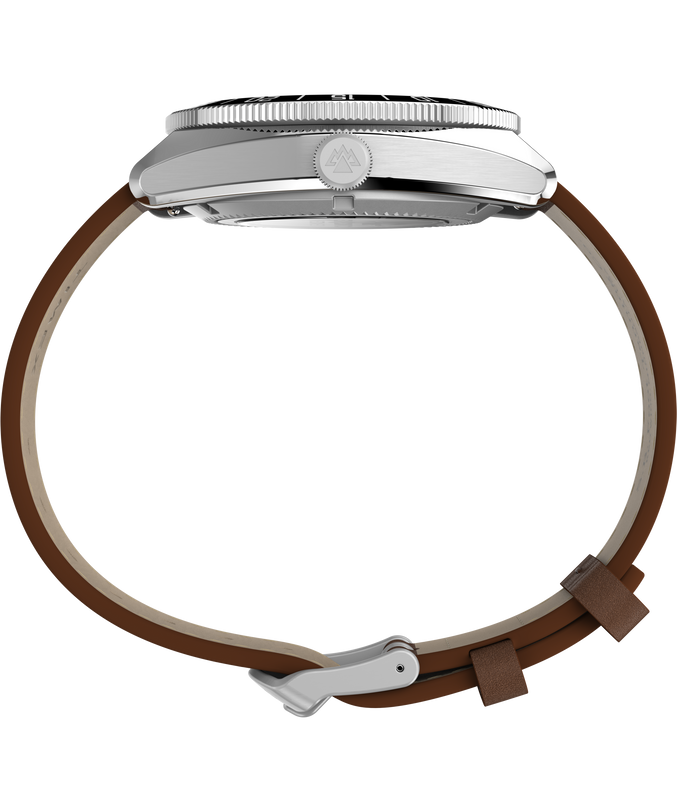 Expedition® Pioneer Automatic 41mm Leather Strap Watch
