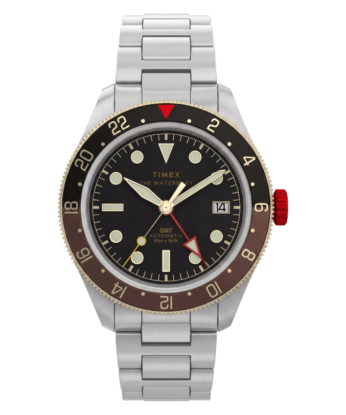 Waterbury Heritage Automatic GMT 41.5mm Stainless Steel Bracelet Watch