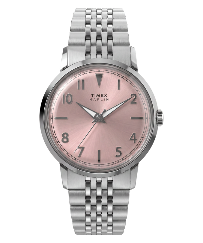 Marlin® Quartz 34mm Stainless Steel Bracelet Watch
