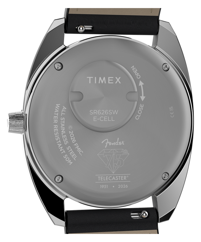 Fender x Timex Giftset | 37mm, Steel, Leather, Blue Dial