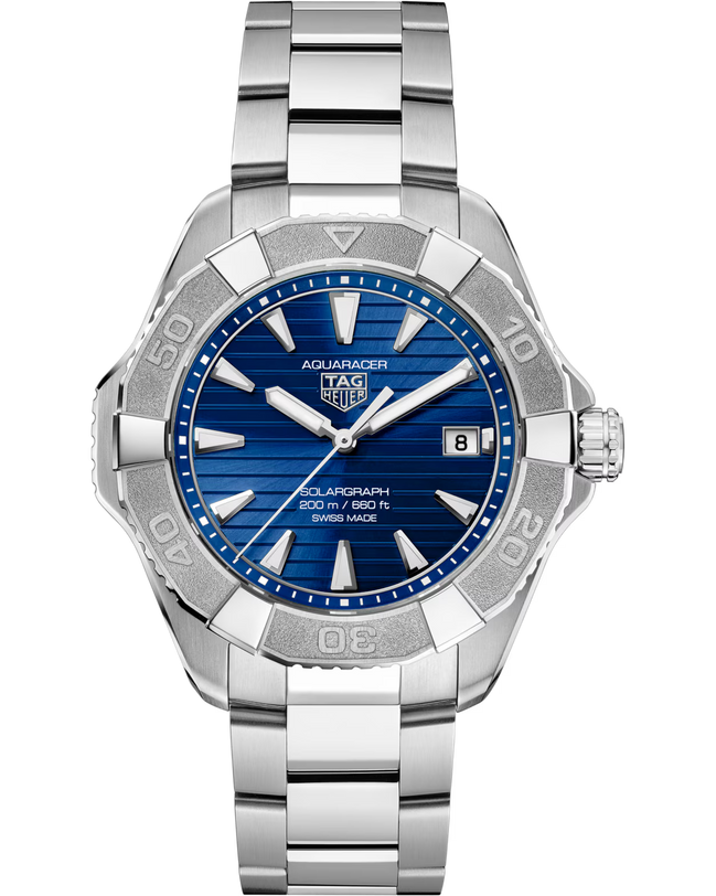 Aquaracer Professional 200 Solargraph | 40mm, Titanium, Blue Dial