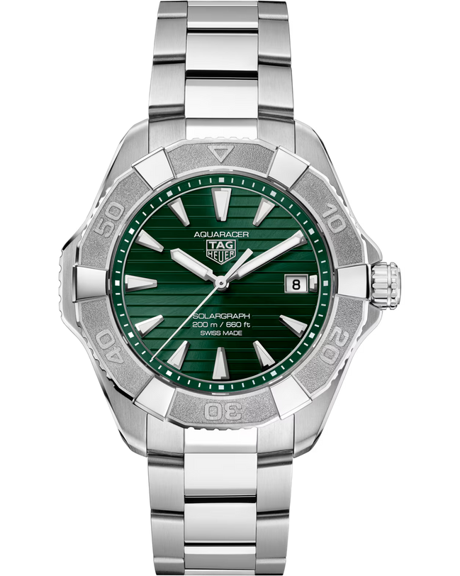 Aquaracer Professional 200 Solargraph | 40mm, Titanium, Green Dial