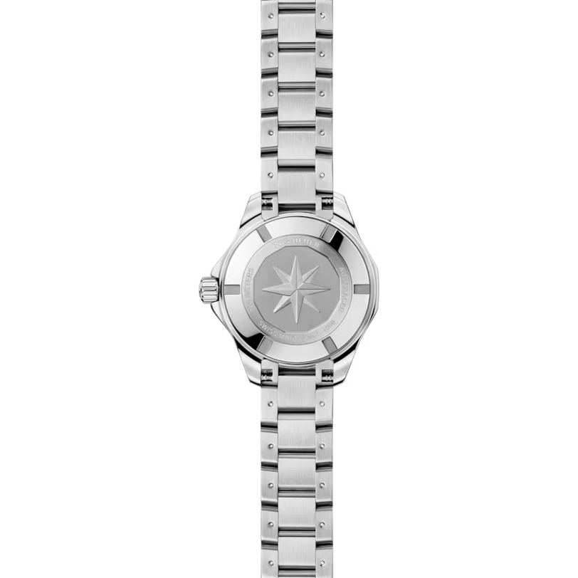 Aquaracer Professional 100 Solargraph | 28mm, Steel, Black Dial, Womens Watch