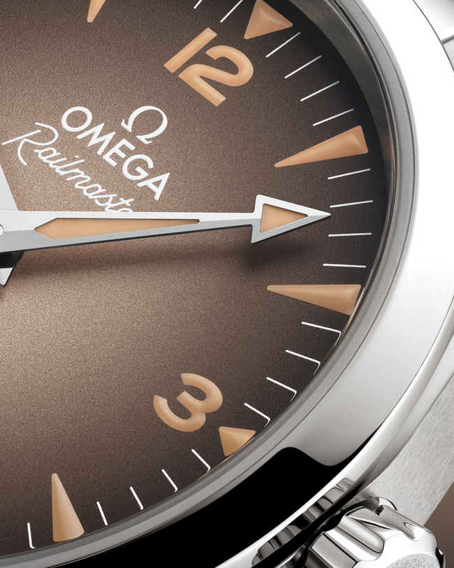 OMEGA Seamaster Railmaster Brown Dial Steel Bracelet