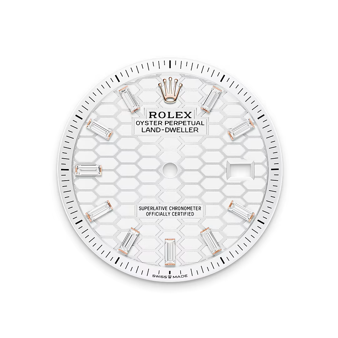 Intense white dial