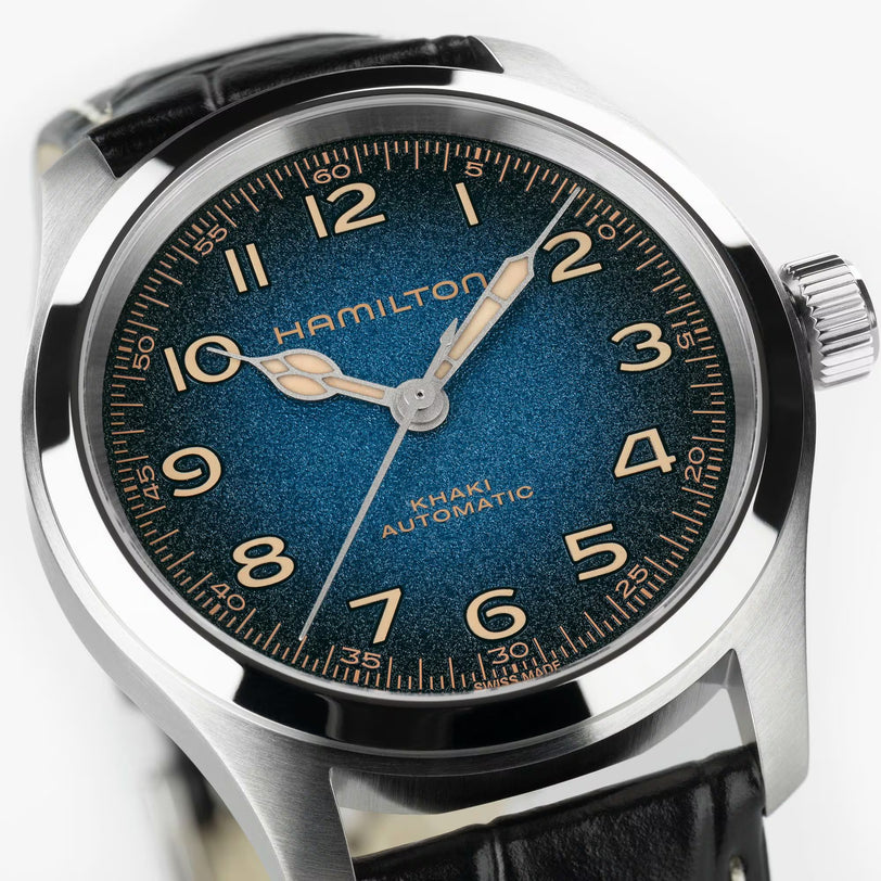 Khaki Field Murph 38 Blue | 38mm, Leather, Men's Watch