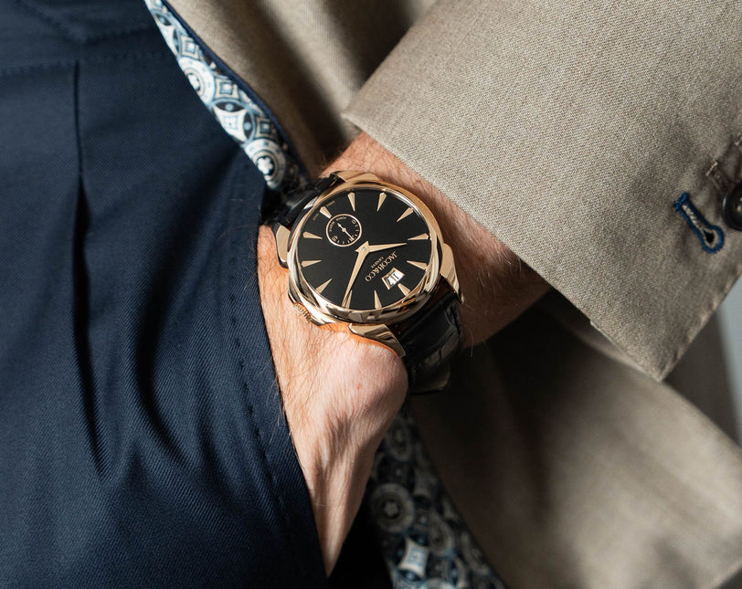 Palatial Classic | 42mm, Rose Gold Case, Leather Strap
