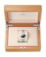 OMEGA Seamaster Aqua Terra 150M 30mm Steel on Steel Black Dial Watch in a wooden box