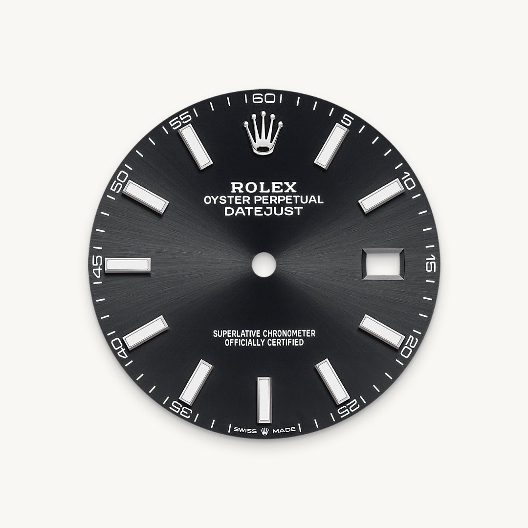 Bright black dial