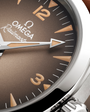 OMEGA Seamaster Railmaster Brown Dial Leather Strap