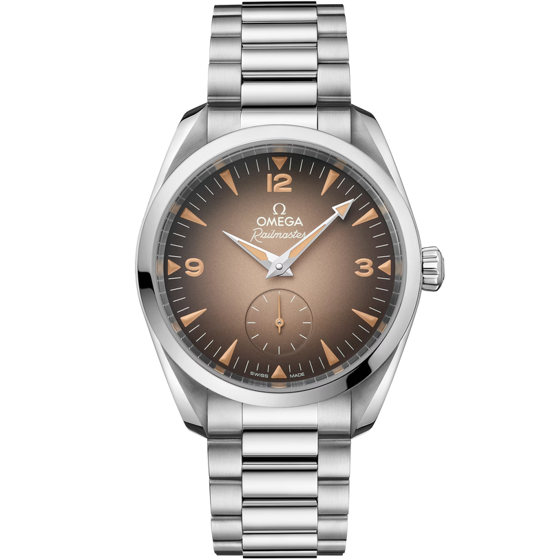 OMEGA Seamaster Railmaster Brown Dial Steel Bracelet