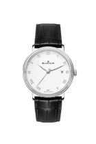 Villeret Ultraplate | 38mm, Leather Strap, White Dial